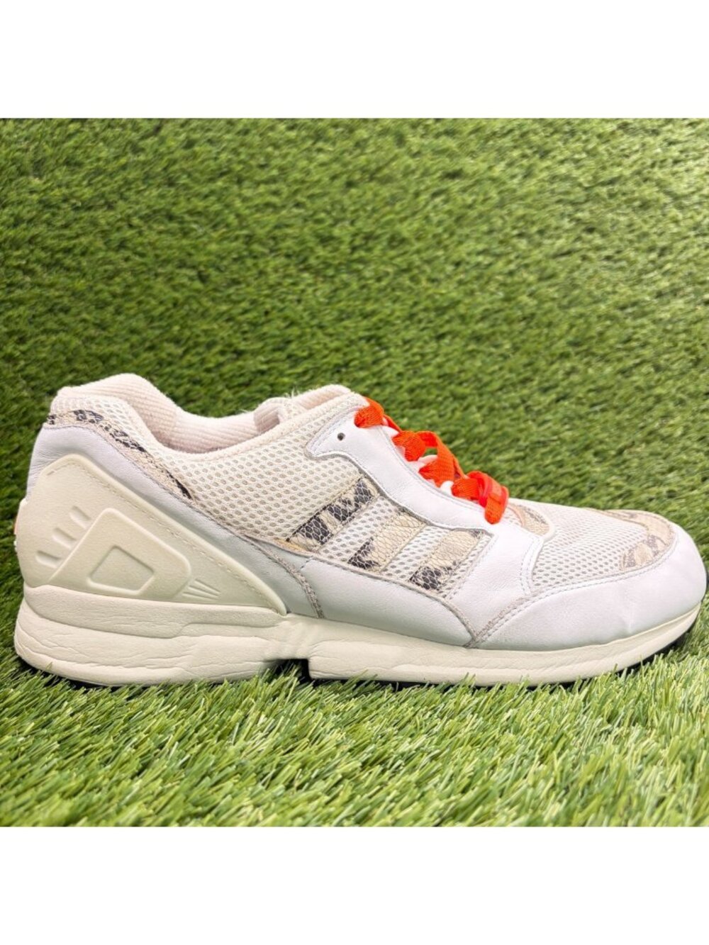 Adidas EQT Running Cushion 91 Mens Size 11 White Orange Athletic Shoes Sneakers
